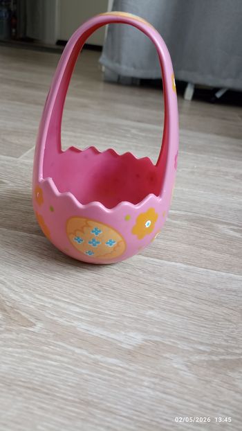 Petit panier plastique pour Pâques