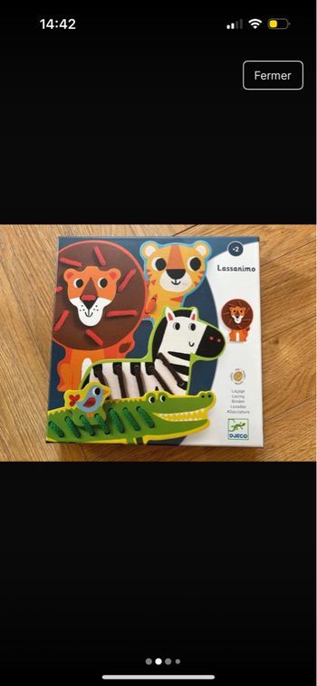 Jeu enfant Lassanimo animaux savane Djeco