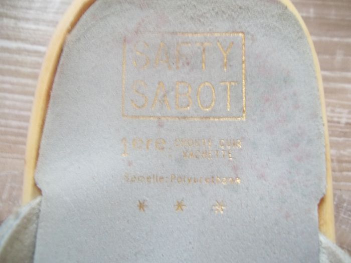Sabot de sécurité en cuir blanc 41 - photo numéro 2