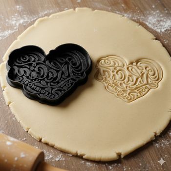 Emporte-pièce cœur vintage pour biscuits et pâtisserie créative