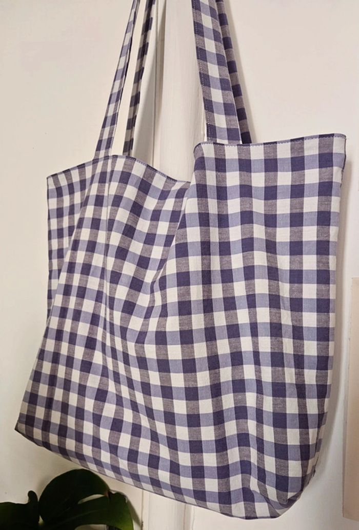 Tote bag vichy purple - photo numéro 4
