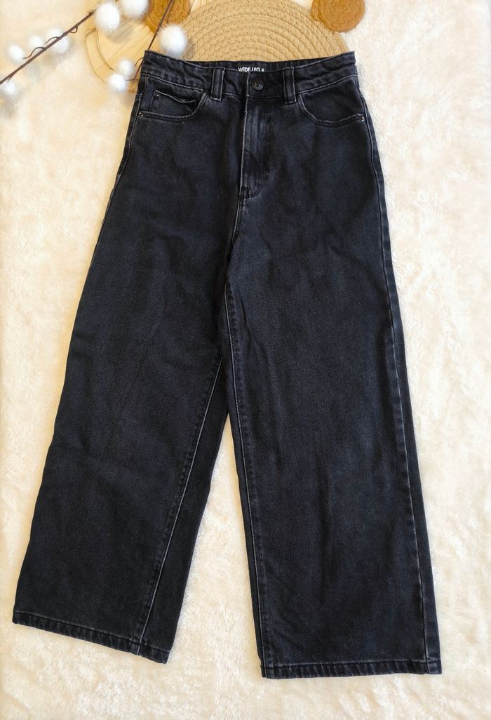 ​👖 Jean Wide Leg Noir - Kiabi (Taille 10 ans) - photo numéro 1