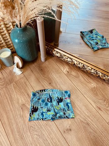 Taille 6 mois caleçon maillot de bain garçon Nabaiji bleu et vert * jungle * 💙