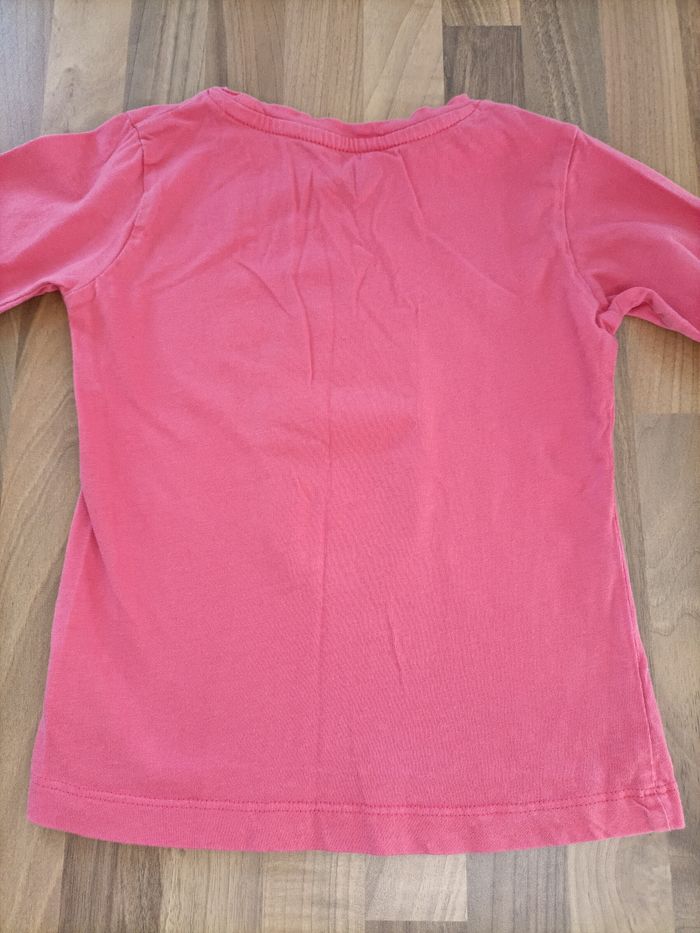 Tee-shirt manches longues rose chien 4 ans U Essentiel - photo numéro 5