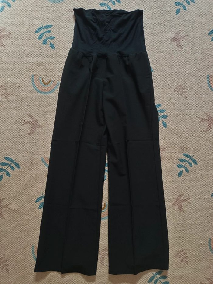 Pantalon droit noir petite femme enceinte grossesse xanaka 36
