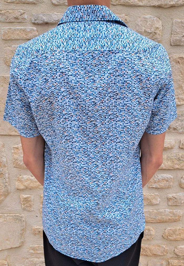 Chemise à manches courtes à pois taille S - photo numéro 4