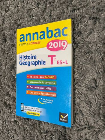 Livre d’histoire géographie