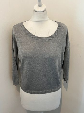 Pull fin gris pailleté Jennyfer XS