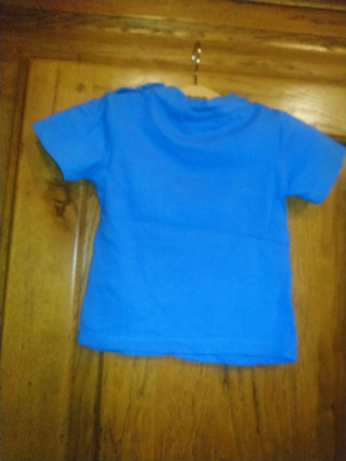 Joli tee shirt bébé garçon manches courtes taille 12 mois en très bon état - photo numéro 3