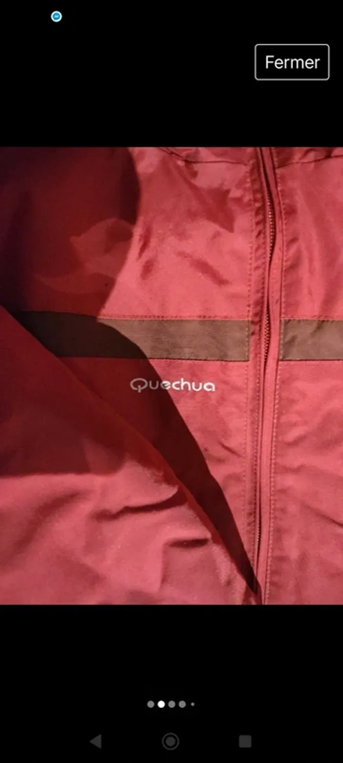 Veste rouge queshua rouge 12 ans - photo numéro 3