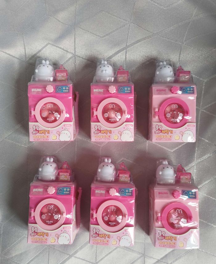 Distributeur de bonbons Molang au choix – Mini lave-linge interactif & figurine