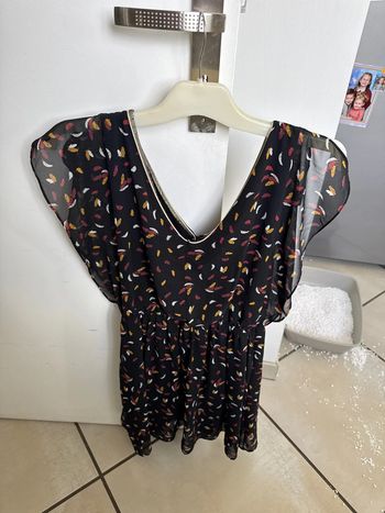 Robe vintage love taille unique avec plumes