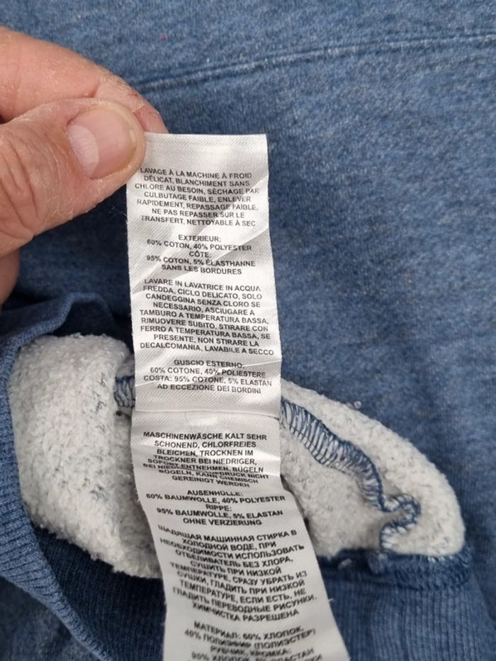 Sweat Columbia – Bleu – Taille M Homme (mesures en photos) - photo numéro 9