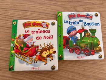 P’tit Garçon - lot 2 livres - Le traîneau de Noël et le train de Bastien