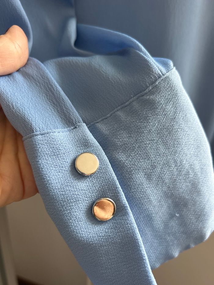 Blouse bleu ciel - photo numéro 4