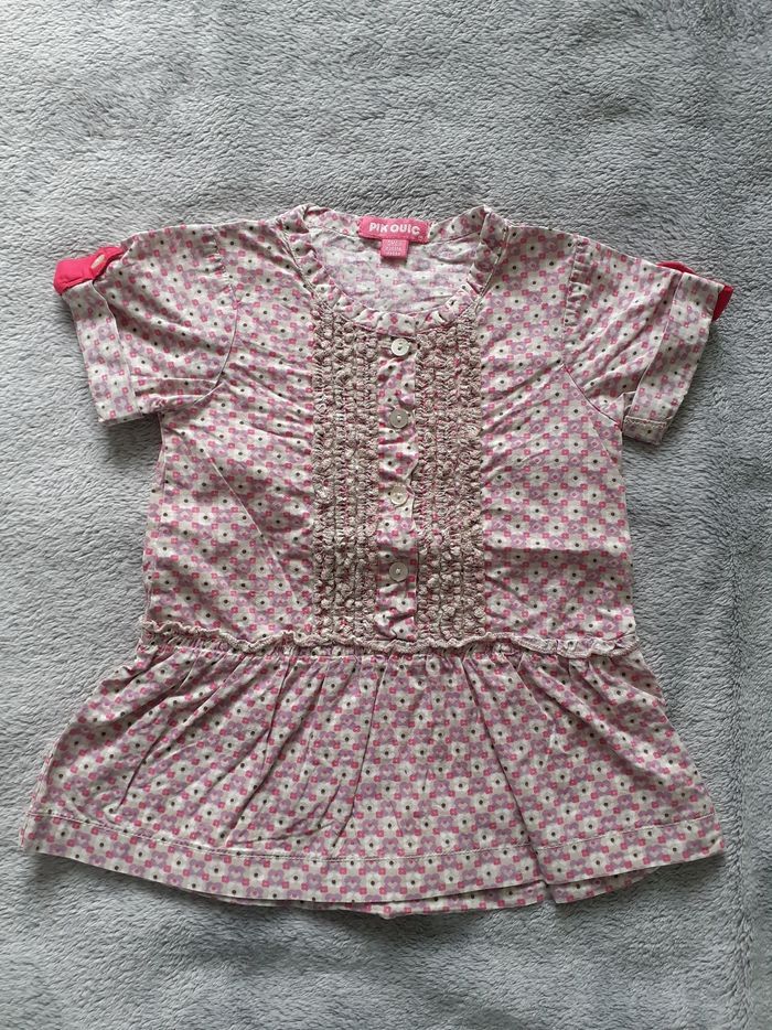 Tunique fille manches courtes 6 mois neuve