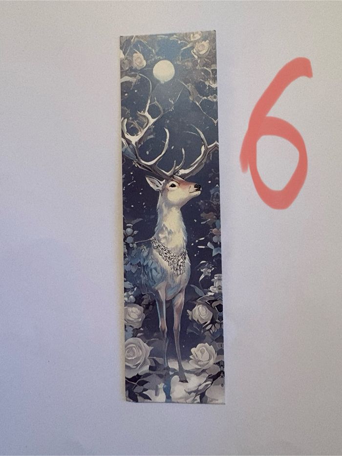 Magnifique marque page cerfs - photo numéro 6