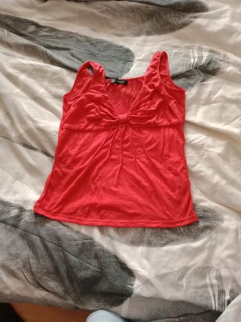 Débardeur femme rouge taille 44