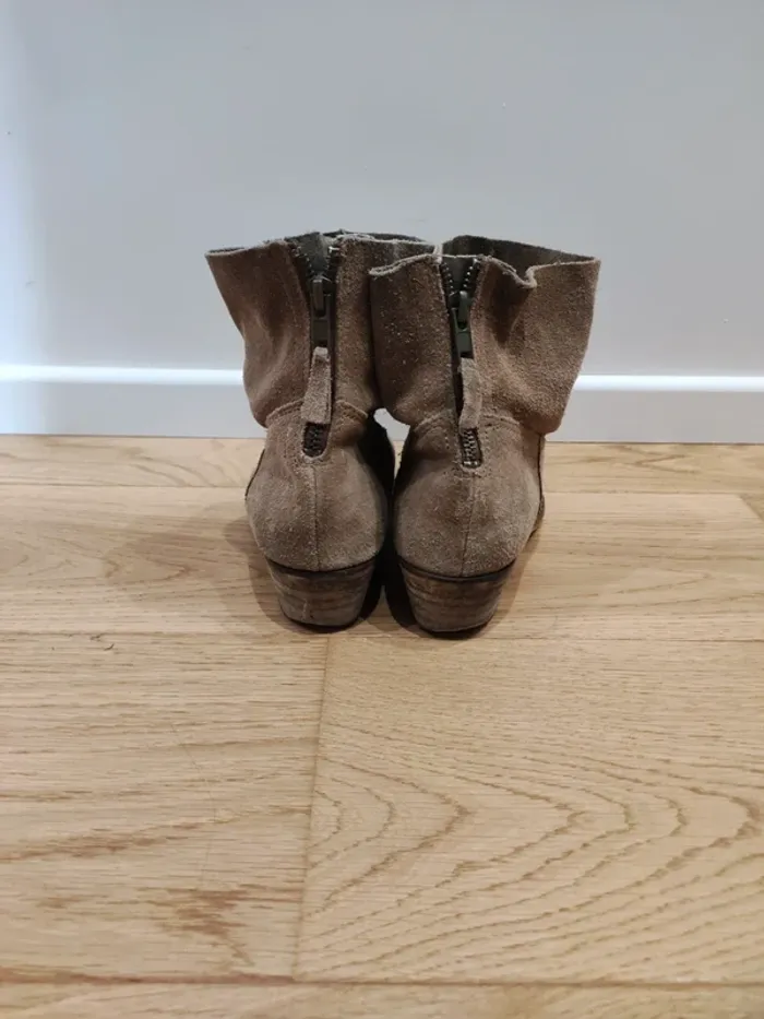 Bottines beige - cuir - 39 - photo numéro 2