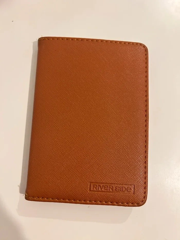 Porte feuille orange