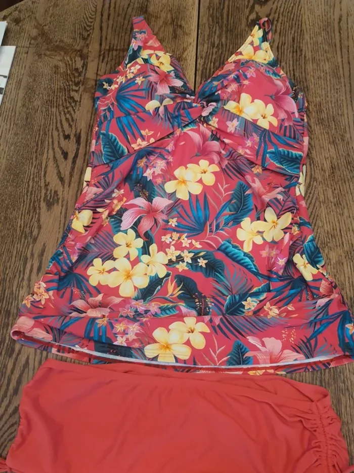 Magnifique Tankini et slip Paprika fr 44 taille 1 - photo numéro 2