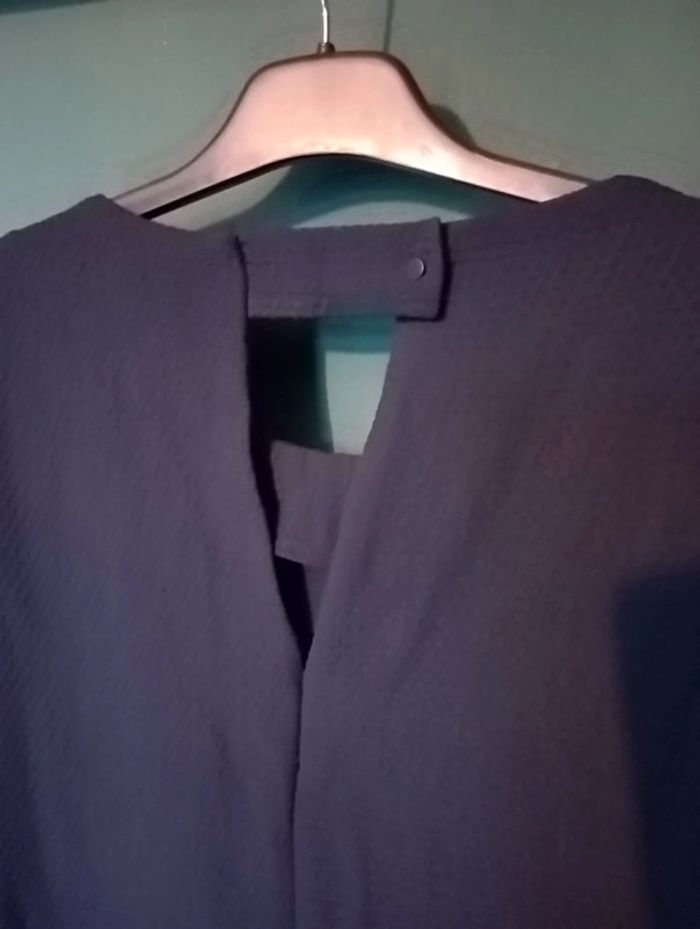 Robe midi maille fine marine - photo numéro 2