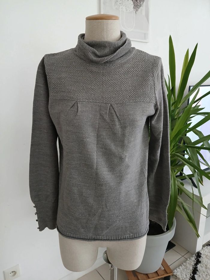 Pull gris Taille L🌿💝 - photo numéro 3