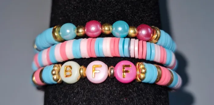 lot X3 bracelets fantaisie élastique fille - photo numéro 4