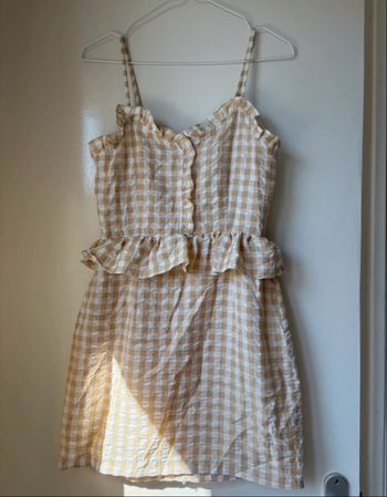 Robe à bretelles motif Vichy Boohoo 
