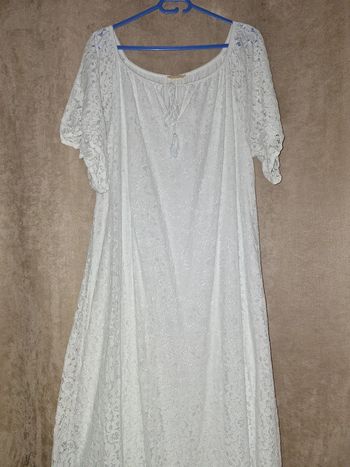 Robe longue blanche Doublée TU
