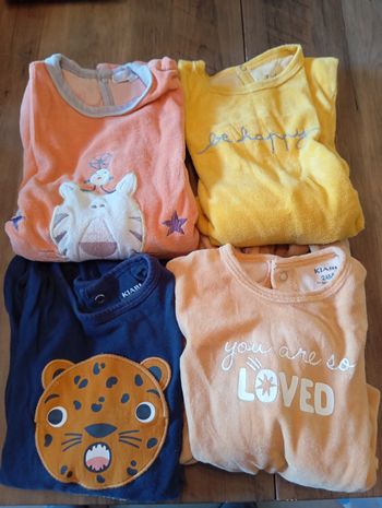 Lot pyjamas chaud 2 ans
