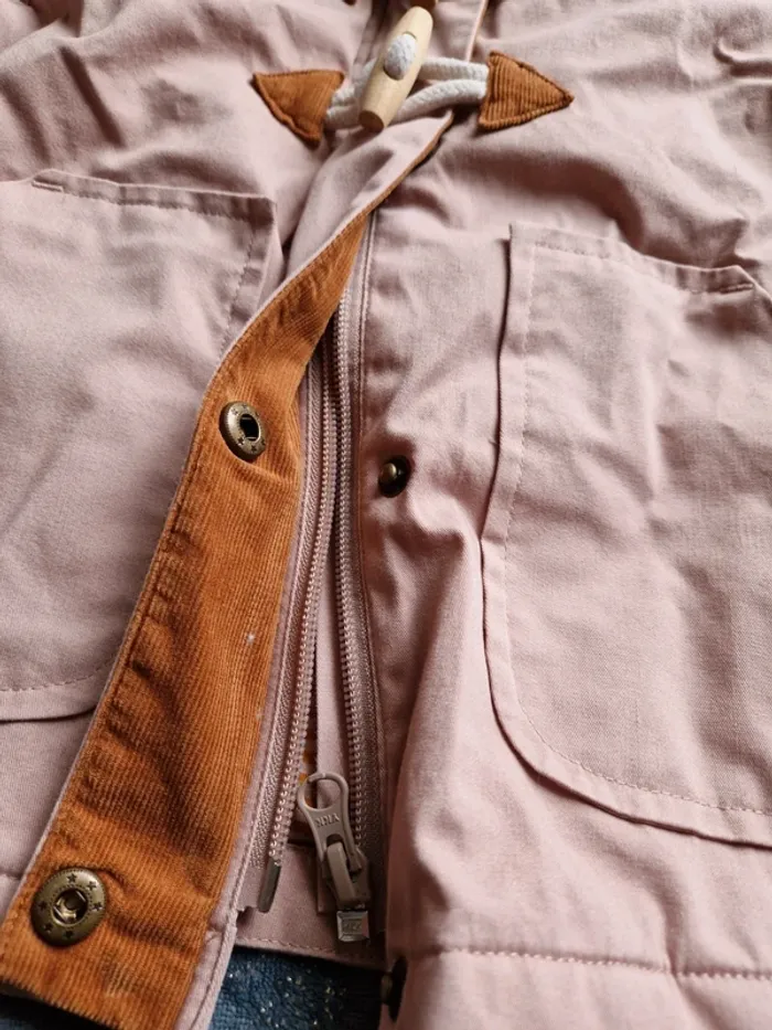 Parka veste rose pâle 3 ans  Cyrillus - photo numéro 4