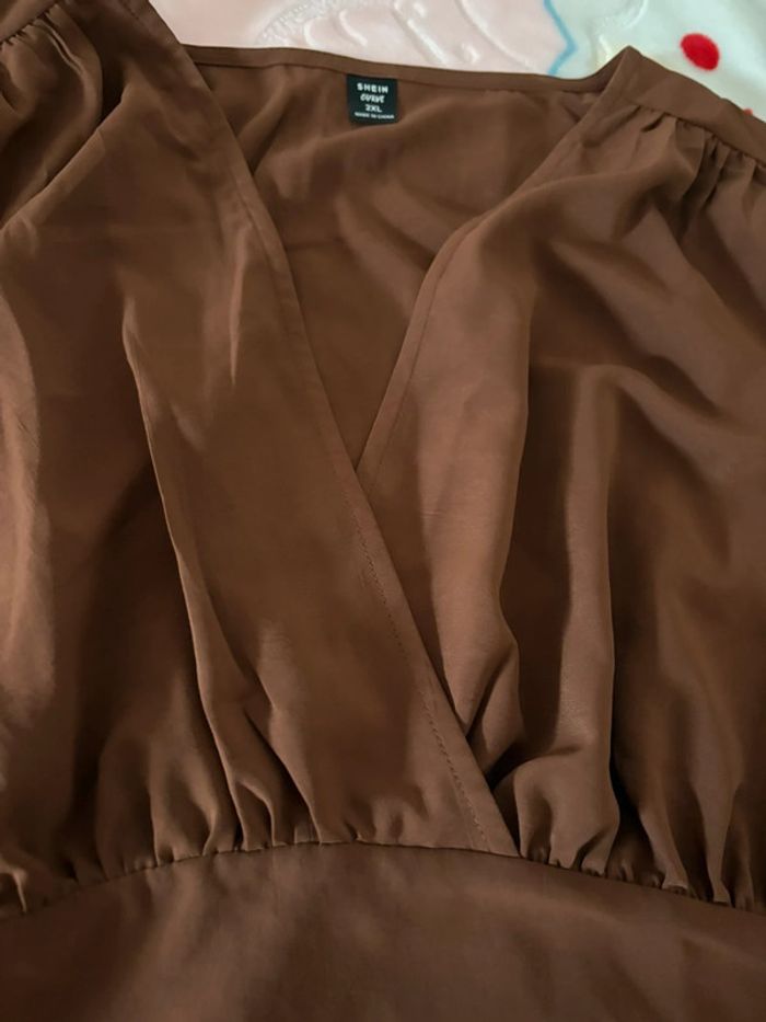 Tee-shirt marron croc top - photo numéro 5