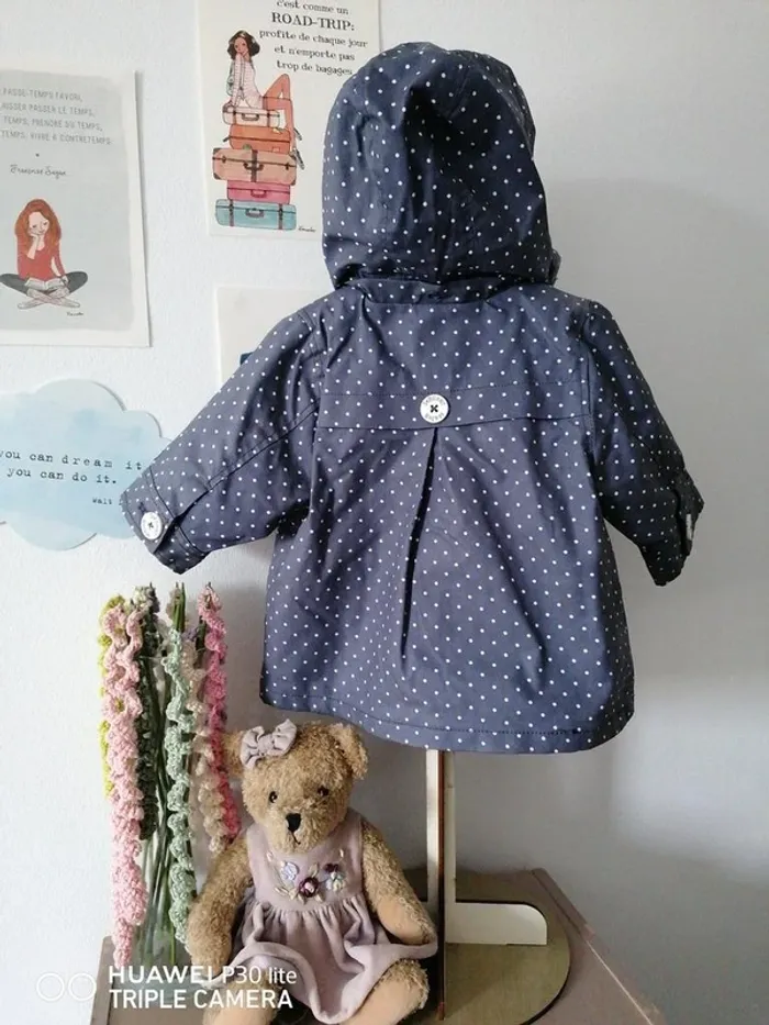 Veste polaire Sergent Major – 6-9 mois – Bleu clair - photo numéro 3
