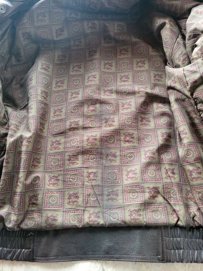 Cuir vintage marron foncé taille 48 - XL - photo numéro 13