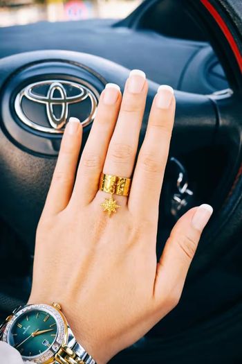 Bague ajustable en acier inoxydable 