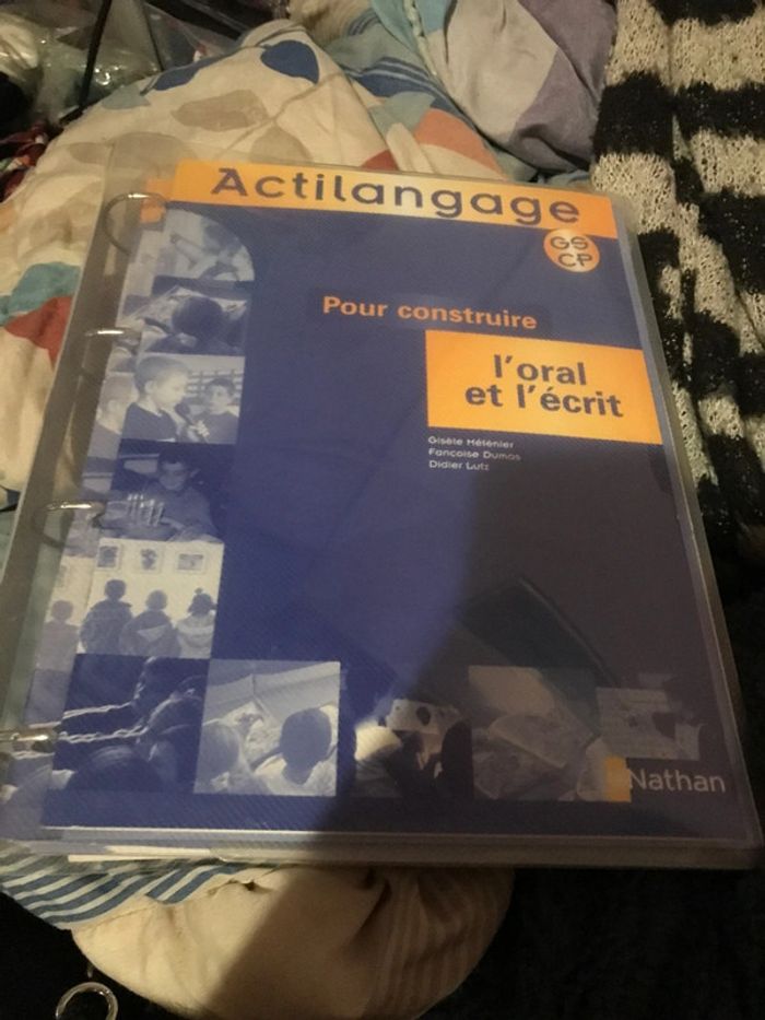 Actilangage GS CP pour construire l’oral et l’écrit Nathan