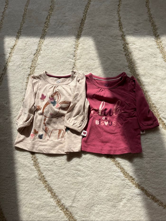 Lot de 2 tee-shirts manches longues