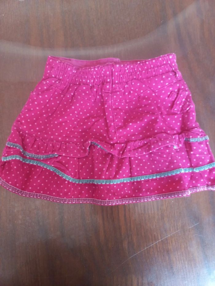 Jupe rose en velour John Lewis girls 9-12mois - photo numéro 2