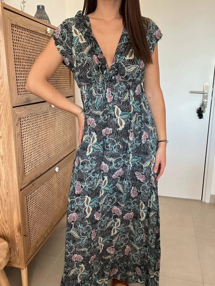 Robe longue noire et fleurie Holly & Joey - photo numéro 3