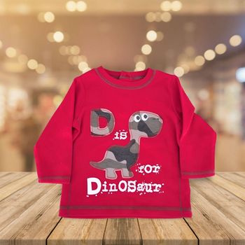 T-shirt Manches Longues Bébé Garçon Rouge