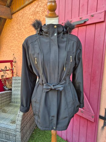 Parka doublée à capuche fourrure pour femme T. 44