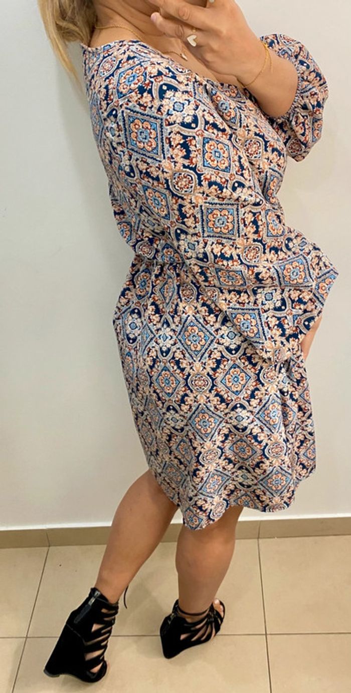 Jolie Robe Imprimée Col V Taille XL - photo numéro 7