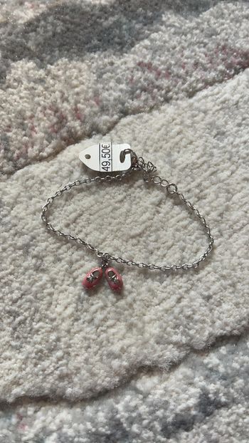 Bracelet argent ballerines