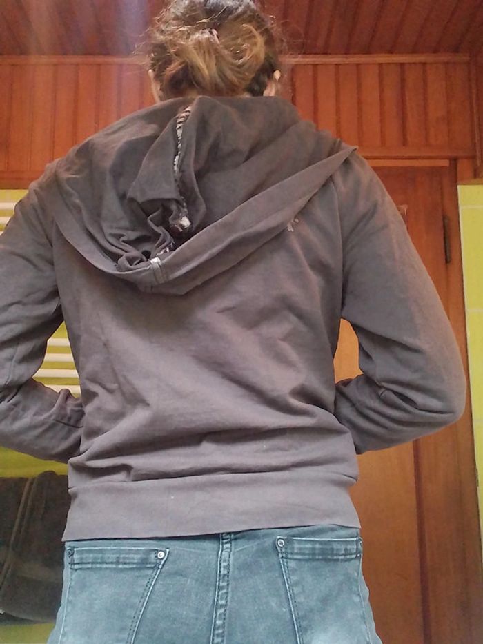 Sweat femme brun à capuchon Complices - photo numéro 5