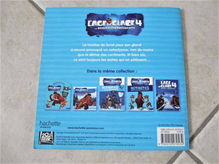 Livre enfant L’âge de glace 4 – Hachette Jeunesse - photo numéro 2