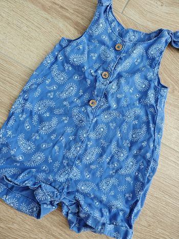 Combishort bleue imprimée bandana Tape à l'oeil 