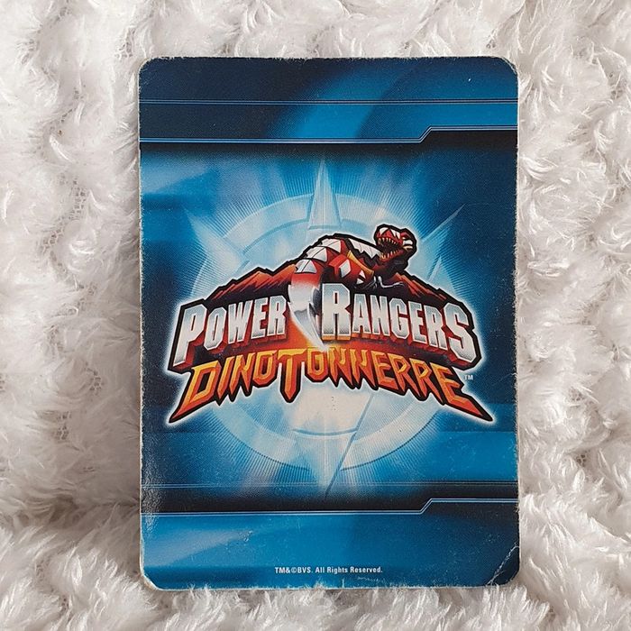 Power Rangers Dino Thunder Trading Cards blue raptor rider - photo numéro 2
