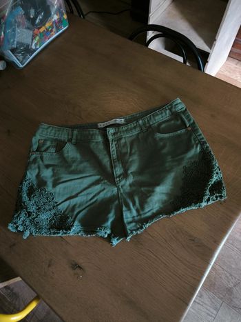 Short en jean kaki taille 46