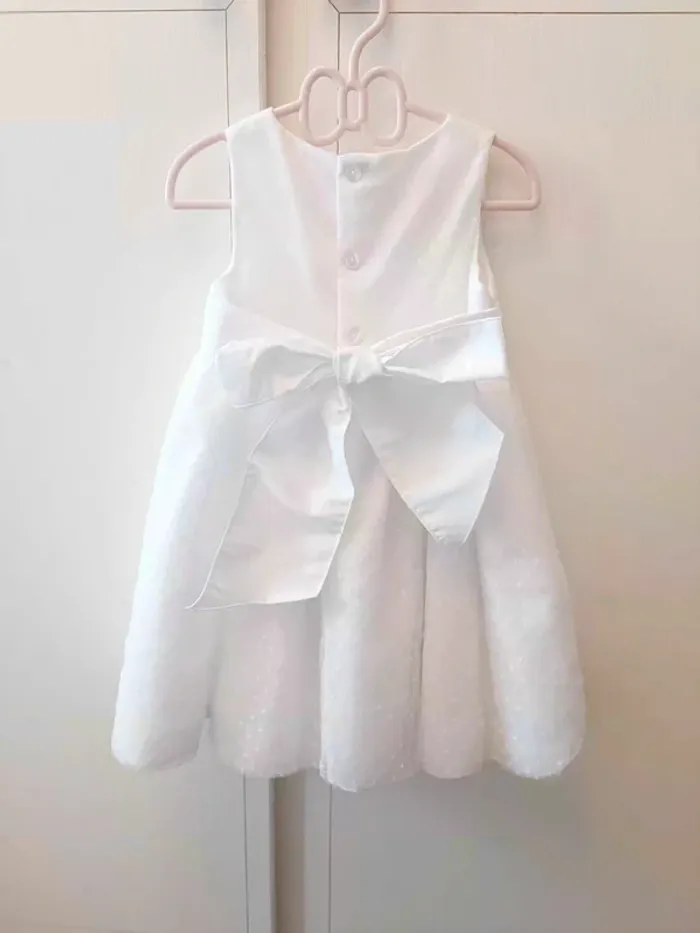 Robe de cérémonie tulle blanc 1 an - photo numéro 2
